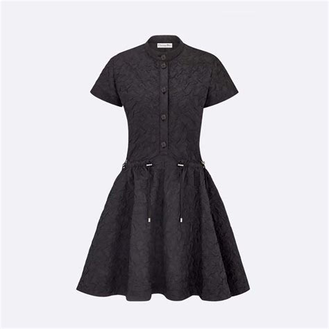 sexy dior dress|Short Flared Dress Black Technical Velvet .